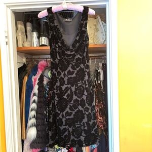 Lily Burnout Velvet Dress